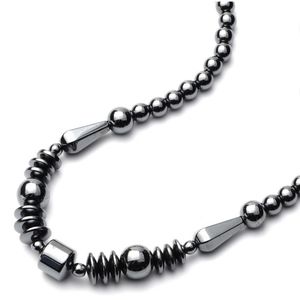 NWT Hematite Fancy Beaded Necklace